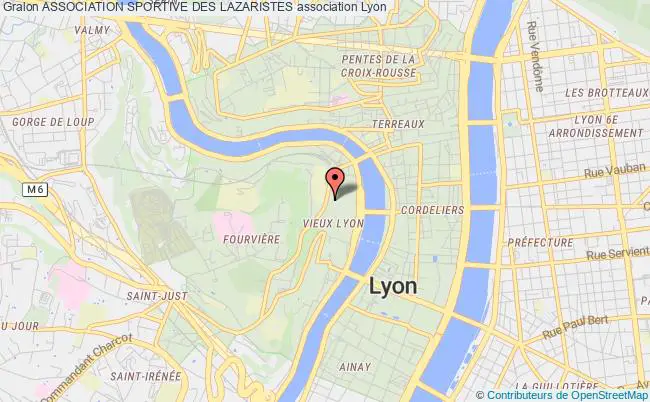 plan association Association Sportive Des Lazaristes Lyon 5e Arrondissement