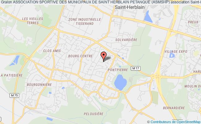 plan association Association Sportive Des Municipaux De Saint Herblain Petanque (asmshp) Saint-Herblain