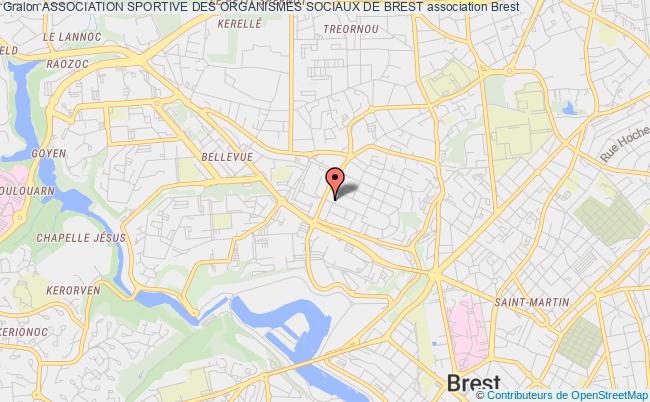 plan association Association Sportive Des Organismes Sociaux De Brest Brest