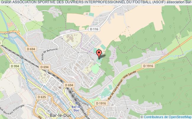 plan association Association Sportive Des Ouvriers Interprofessionnel Du Football (asoif) Bar-le-Duc