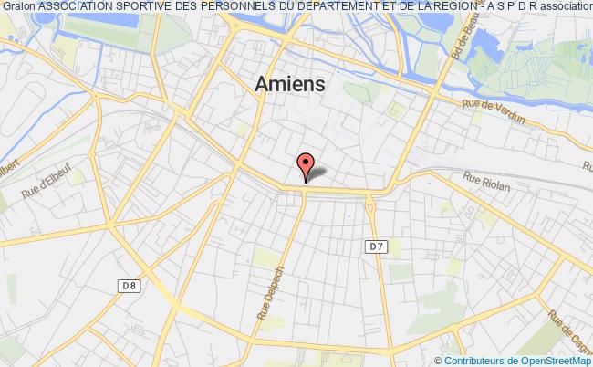 plan association Association Sportive Des Personnels Du Departement Et De La Region - A S P D R Amiens