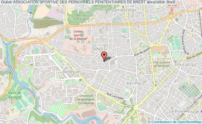 plan association Association Sportive Des Personnels Penitentiaires De Brest Brest