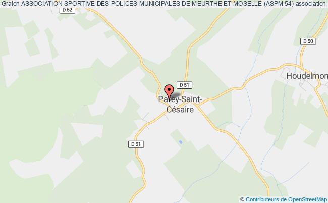 plan association Association Sportive Des Polices Municipales De Meurthe Et Moselle (aspm 54) Parey-Saint-Césaire
