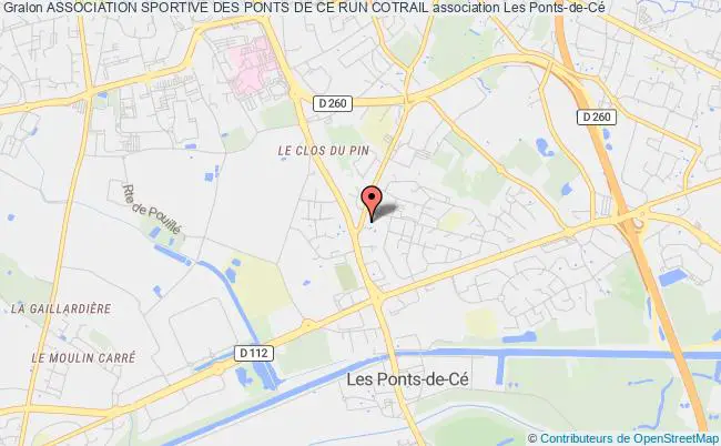 plan association Association Sportive Des Ponts De Ce Run Cotrail Les   Ponts-de-Cé