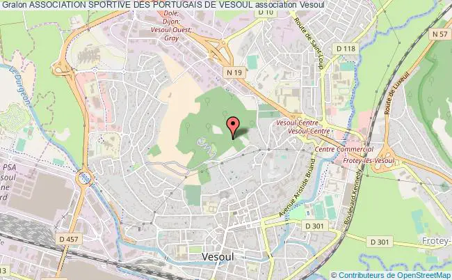 plan association Association Sportive Des Portugais De Vesoul Vesoul