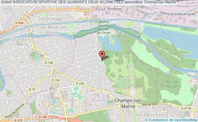 plan association Association Sportive Des Quarante Deux Kilometres Champs-sur-Marne