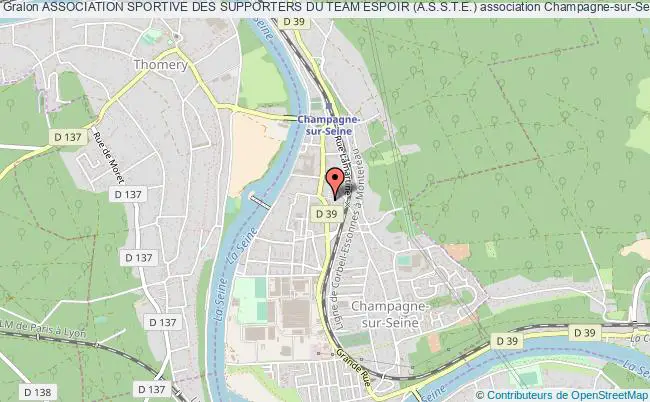plan association Association Sportive Des Supporters Du Team Espoir (a.s.s.t.e.) Champagne-sur-Seine