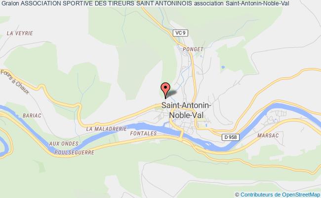 plan association Association Sportive Des Tireurs Saint Antoninois Saint-Antonin-Noble-Val