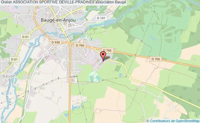 plan association Association Sportive Deville-pradines Baugé-en-Anjou