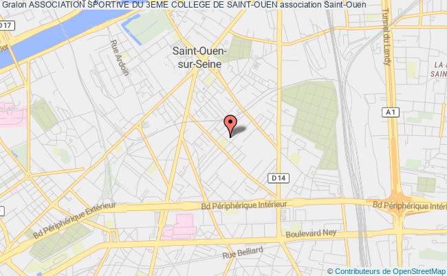 plan association Association Sportive Du 3eme College De Saint-ouen Saint-Ouen