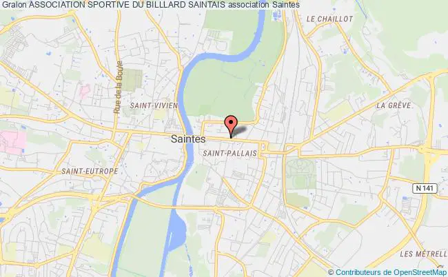 plan association Association Sportive Du Billlard Saintais Saintes