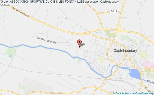plan association Association Sportive Du C E S Les Fontanilles Castelnaudary