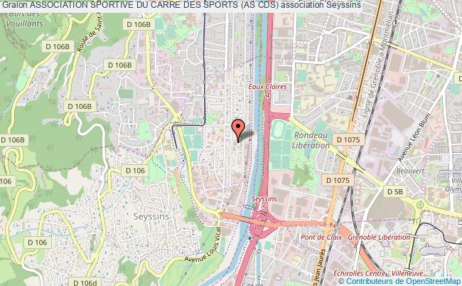 plan association Association Sportive Du Carre Des Sports (as Cds) Seyssins