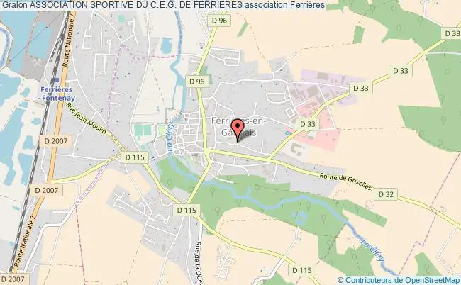 plan association Association Sportive Du C.e.g. De Ferrieres Ferrières