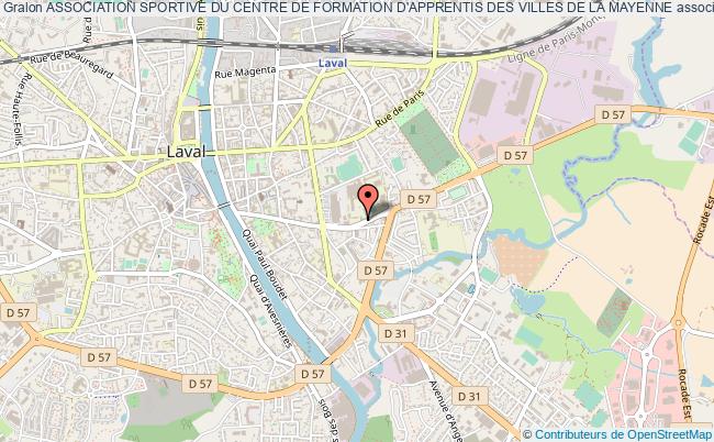 plan association Association Sportive Du Centre De Formation D'apprentis Des Villes De La Mayenne Laval