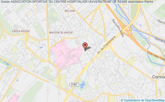 plan association Association Sportive Du Centre Hospitalier Universitaire De Reims 51092 REIMS CEDEX