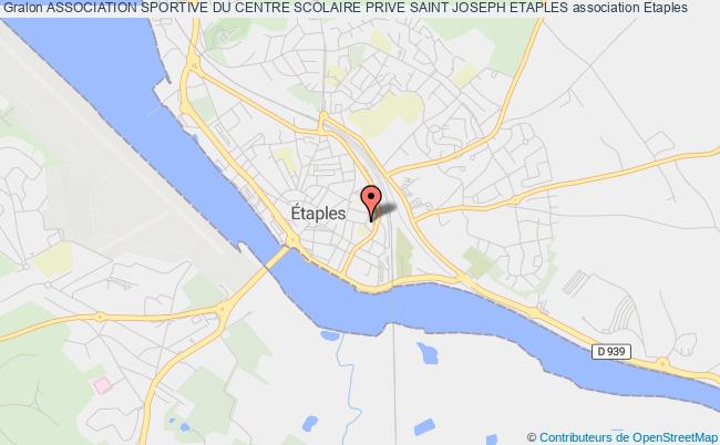 plan association Association Sportive Du Centre Scolaire Prive Saint Joseph Etaples Étaples