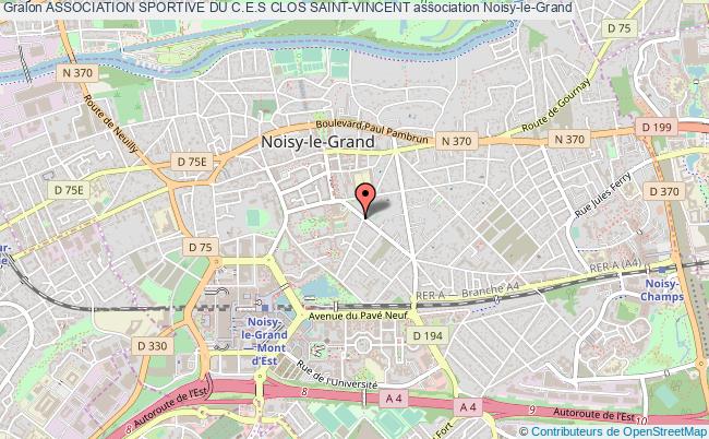 plan association Association Sportive Du C.e.s Clos Saint-vincent Noisy-le-Grand