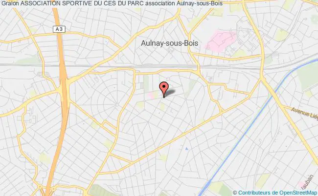 plan association Association Sportive Du Ces Du Parc Aulnay-sous-Bois