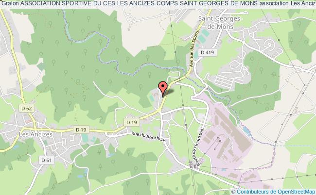 plan association Association Sportive Du Ces Les Ancizes Comps Saint Georges De Mons Les   Ancizes-Comps
