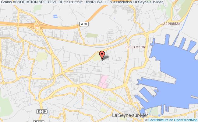 plan association Association Sportive Du College  Henri Wallon La    Seyne-sur-Mer