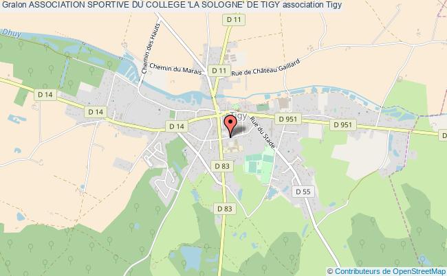 plan association Association Sportive Du College 'la Sologne' De Tigy Tigy