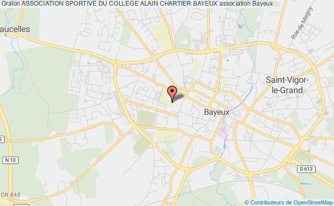 plan association Association Sportive Du College Alain Chartier Bayeux Bayeux