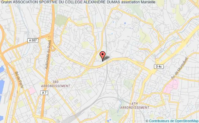 plan association Association Sportive Du College Alexandre Dumas Marseille