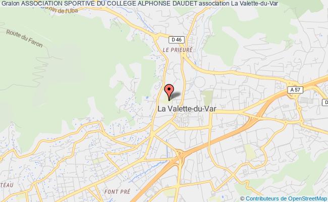 plan association Association Sportive Du College Alphonse Daudet La    Valette-du-Var