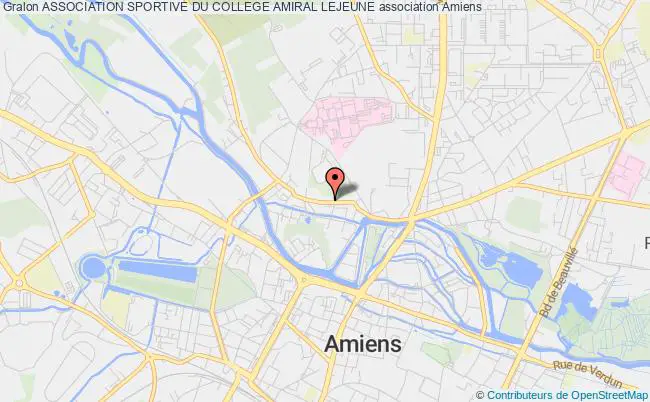 plan association Association Sportive Du College Amiral Lejeune Amiens
