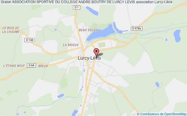 plan association Association Sportive Du College Andre Boutry De Lurcy Levis Lurcy-Lévis