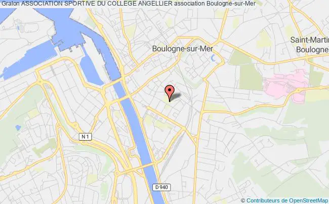 plan association Association Sportive Du College Angellier Boulogne-sur-Mer
