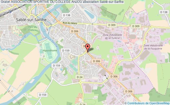 plan association Association Sportive Du College Anjou Sablé-sur-Sarthe