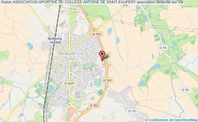 plan association Association Sportive Du College Antoine De Saint-exupery Belleville-sur-Vie