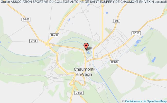 plan association Association Sportive Du College Antoine De Saint-exupery De Chaumont En Vexin Chaumont-en-Vexin