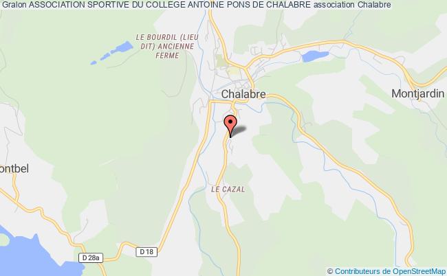 plan association Association Sportive Du College Antoine Pons De Chalabre Chalabre