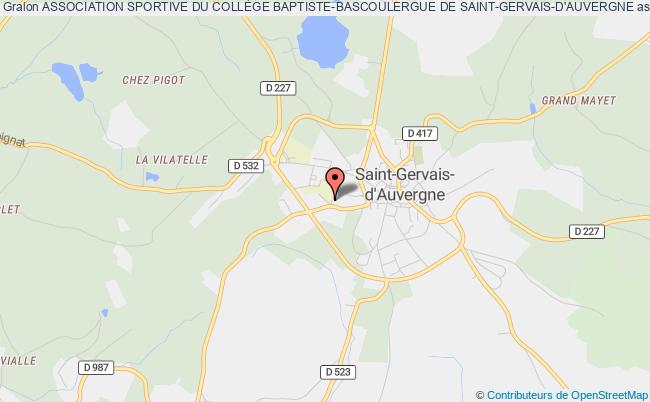 ASSOCIATION SPORTIVE DU COLLÈGE BAPTISTE-BASCOULERGUE DE SAINT-GERVAIS-D'AUVERGNE