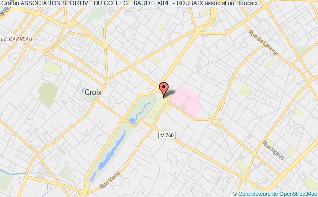 plan association Association Sportive Du College Baudelaire - Roubaix Roubaix