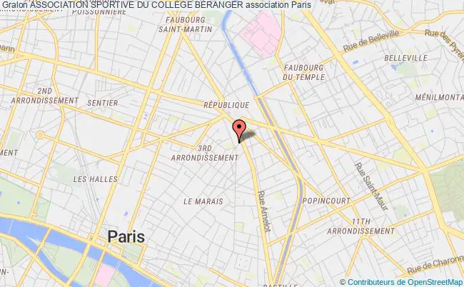 plan association Association Sportive Du CollÈge BÉranger Paris