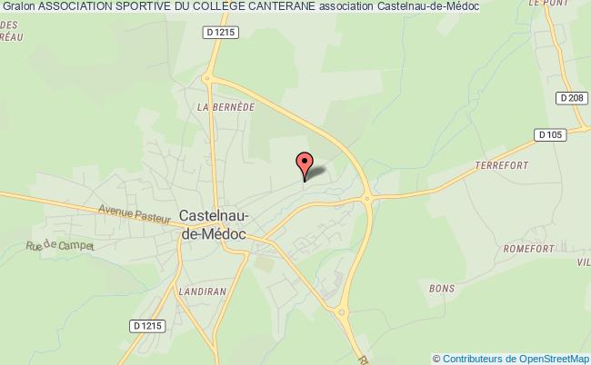 plan association Association Sportive Du College Canterane Castelnau-de-Médoc