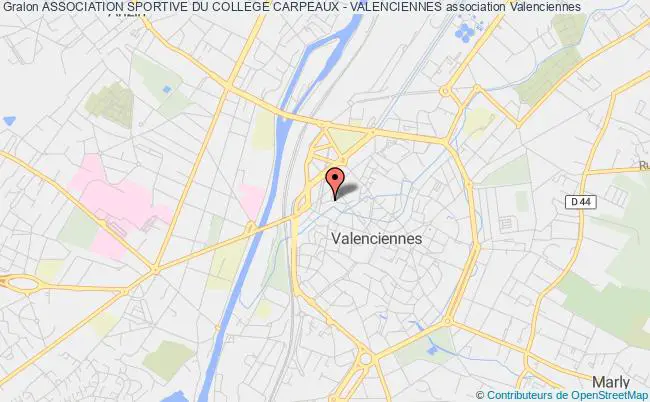 plan association Association Sportive Du College Carpeaux - Valenciennes Valenciennes