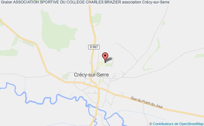 plan association Association Sportive Du College Charles Brazier Crécy-sur-Serre