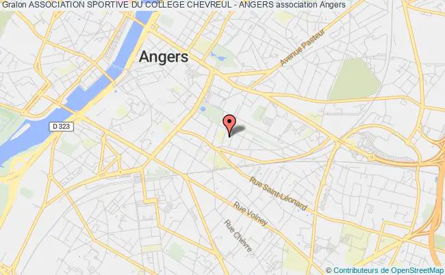 plan association Association Sportive Du College Chevreul - Angers Angers