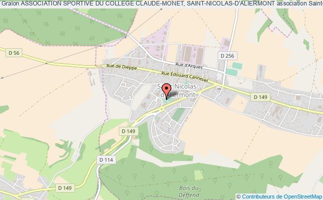 plan association Association Sportive Du College Claude-monet, Saint-nicolas-d'aliermont Saint-Nicolas-d'Aliermont