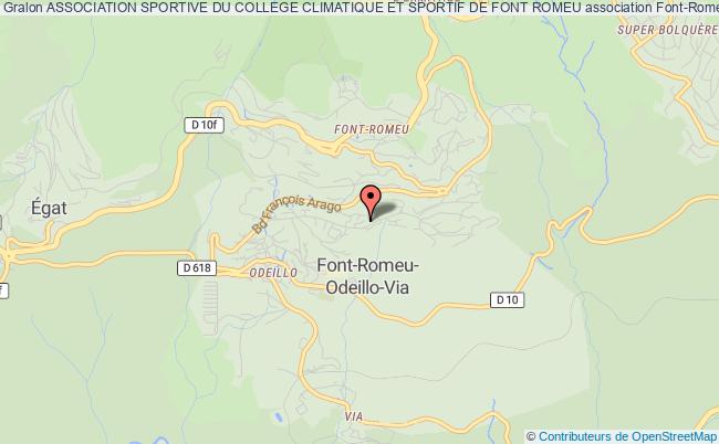 plan association Association Sportive Du College Climatique Et Sportif De Font Romeu Font-Romeu-Odeillo-Via