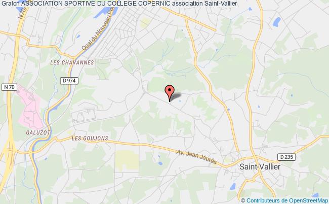 plan association Association Sportive Du College Copernic Saint-Vallier