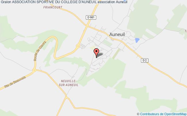 plan association Association Sportive Du College D'auneuil Auneuil