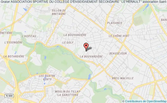 plan association Association Sportive Du College D'enseignement Secondaire ' Le Herault ' Saint-Herblain