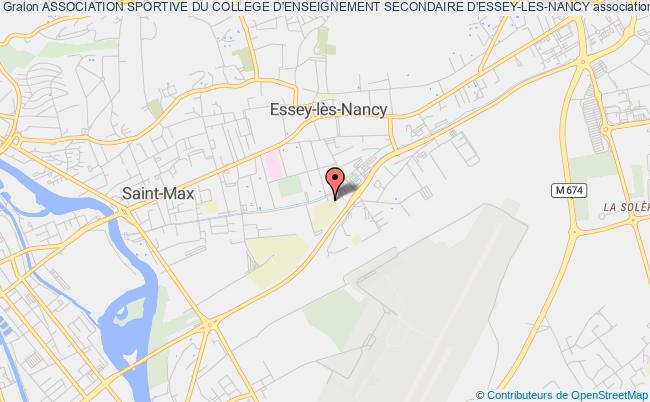 plan association Association Sportive Du College D'enseignement Secondaire D'essey-les-nancy Essey-lès-Nancy