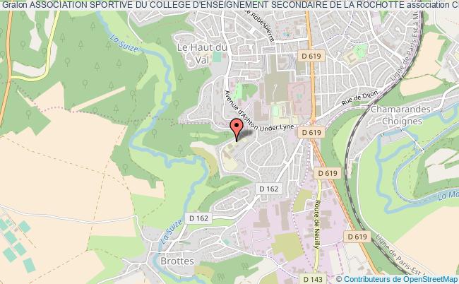 plan association Association Sportive Du College D'enseignement Secondaire De La Rochotte Chaumont